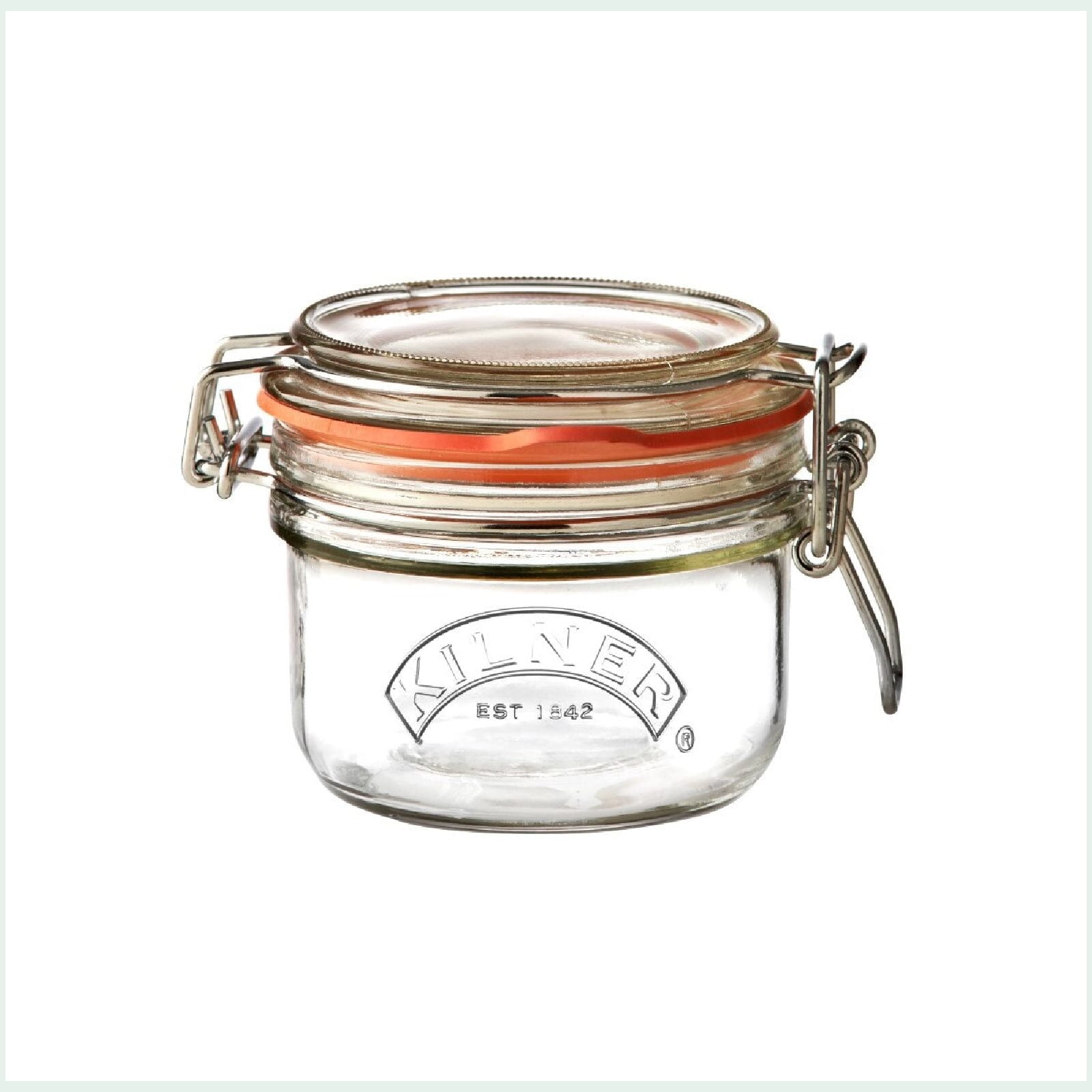 Kilner clip top jar 0.125 litre for preserving, jam making and canning