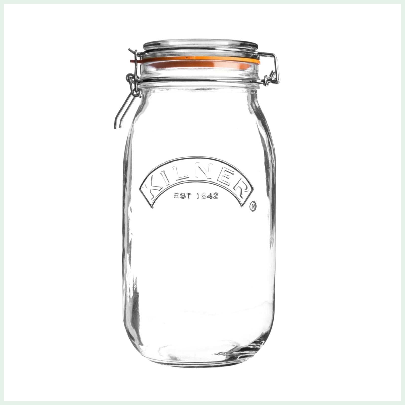 Kilner clip top jar 2 litre for preserving and food storage