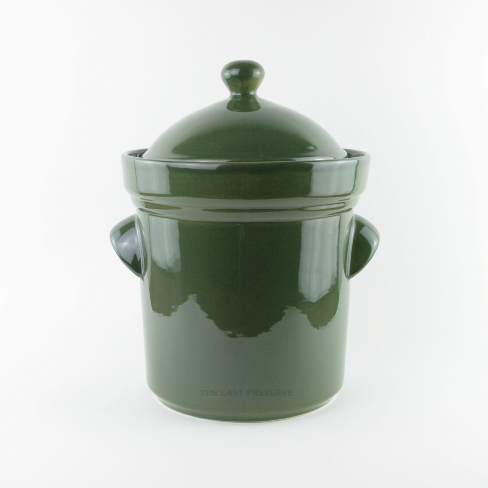 5 litre green ceramic fermentation crocks by Zaklady Ceramiczne Boleslawiec