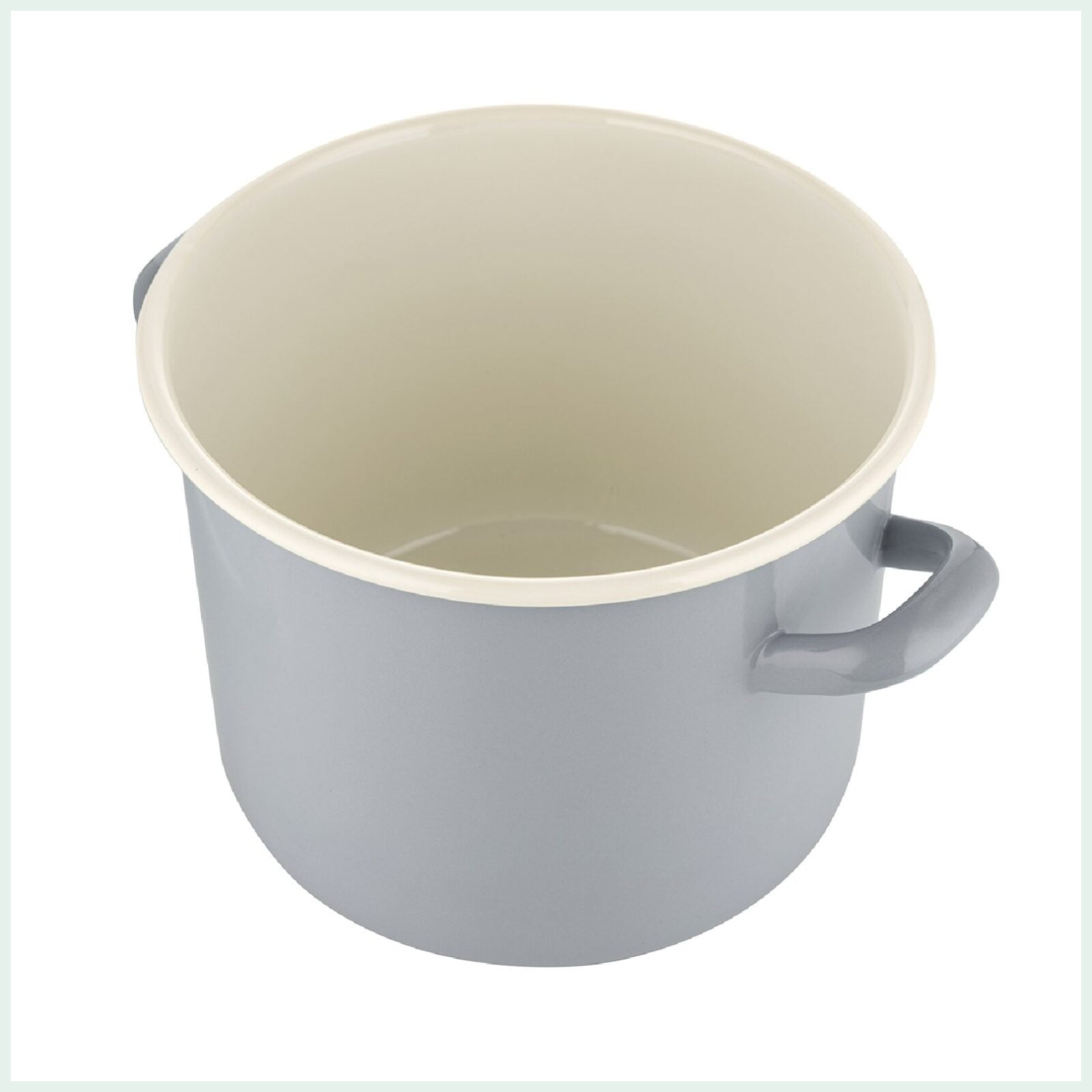15 litre enamel stock pot in blue for canning and pasteurising