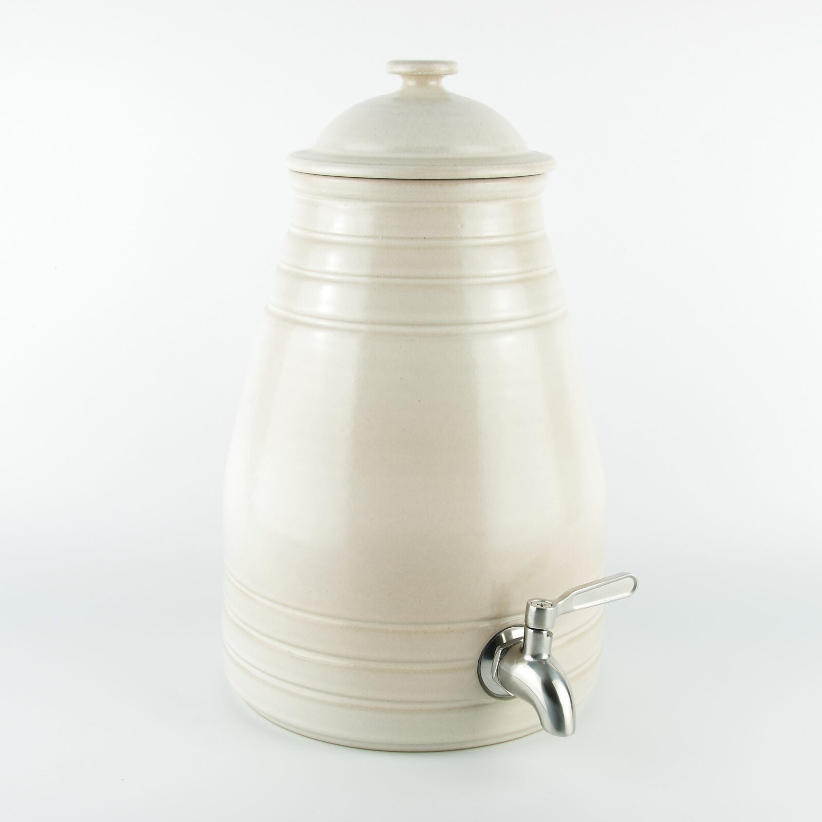 Hand made litre ceramic vinegar pot and kombucha jar