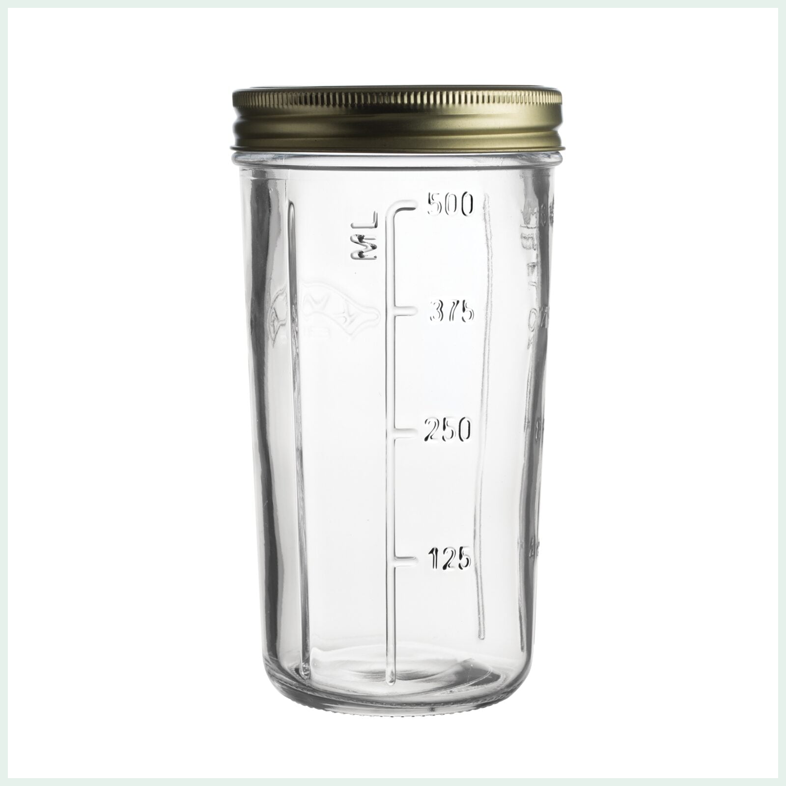 Kilner 0.5 litre wide mouth preserve jar. Suitable for canning.