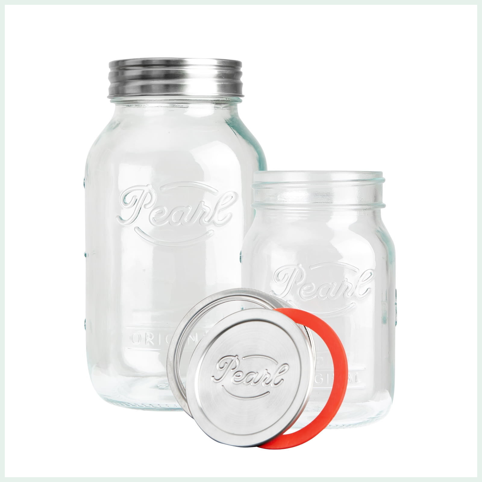 Pearl Luna preserving and canning jars