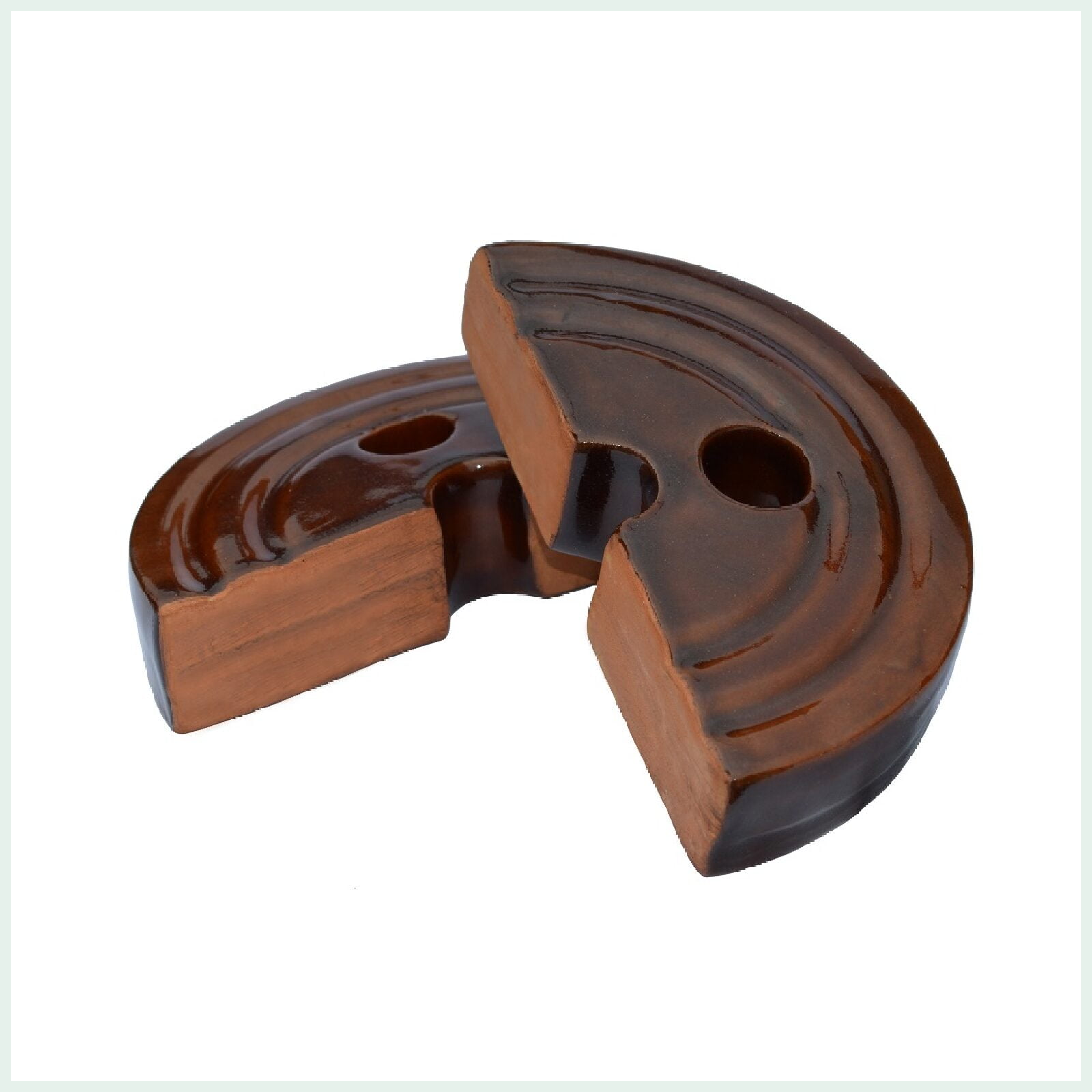 14.5cm glazed weight stones for ceramic fermentation crocks