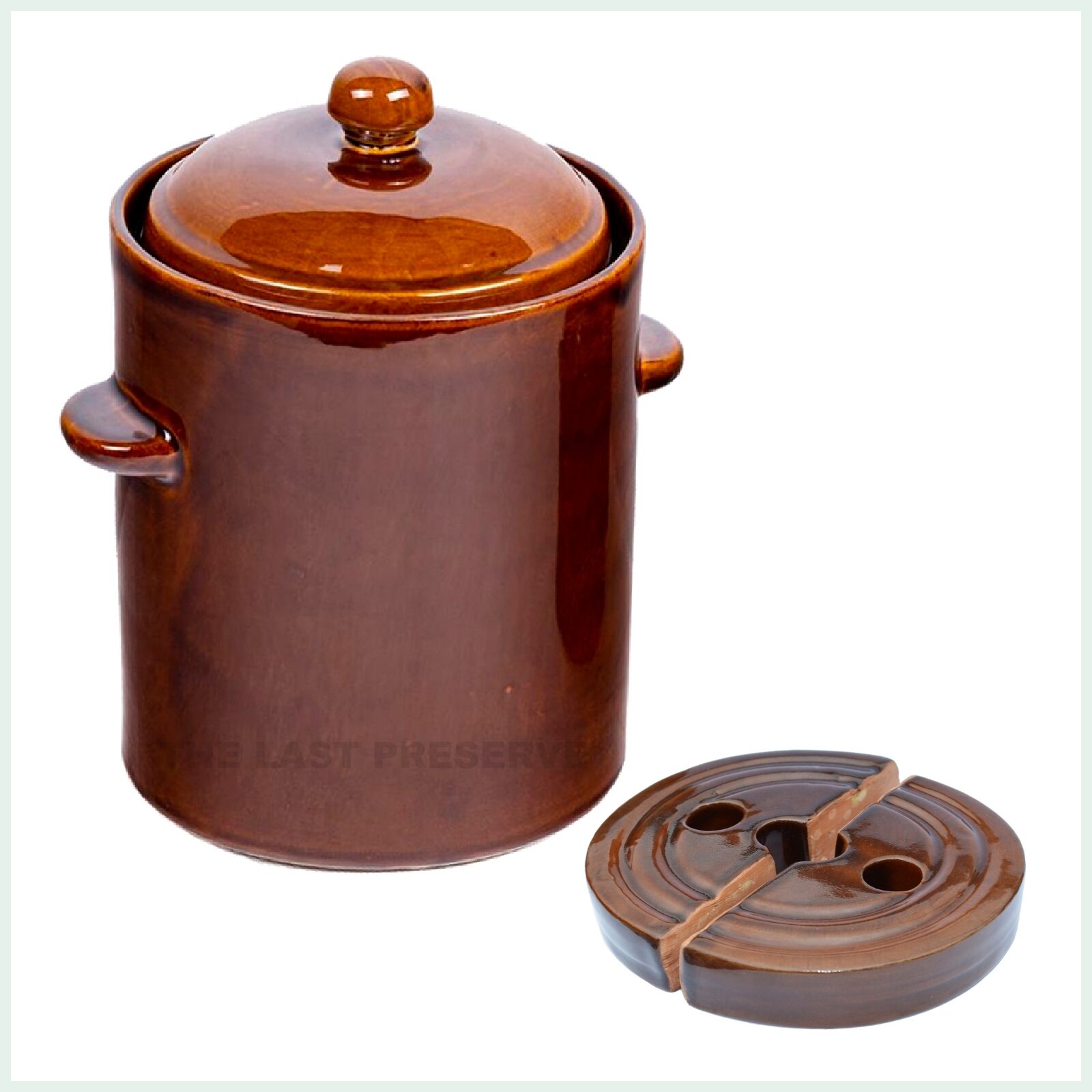 Polish 2.5 Polish fermentation crocks with stones